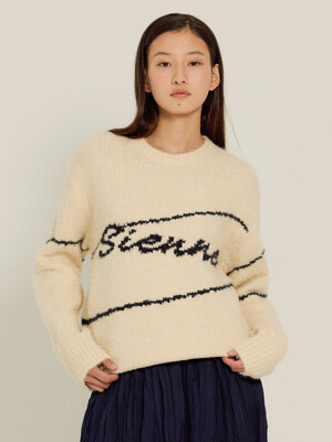 Sienne Lettering Knit (Cream)