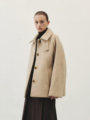 RTW ALPACA HAIRY HALF COAT_2COLORS