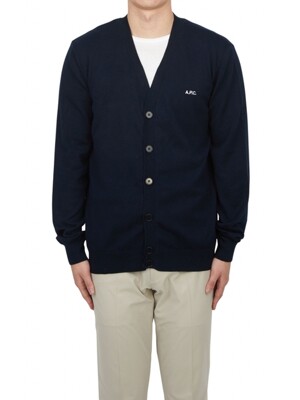 APC 아페쎄 뉴 조셉 남성 가디건 COGDK H22229 TIP DARK NAVY BLANC