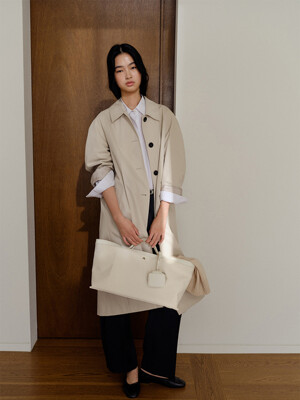 Stephen Balmacaan Coat Chalk