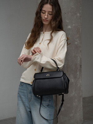 SIAC3061 Leather Michelle Bag S_Black