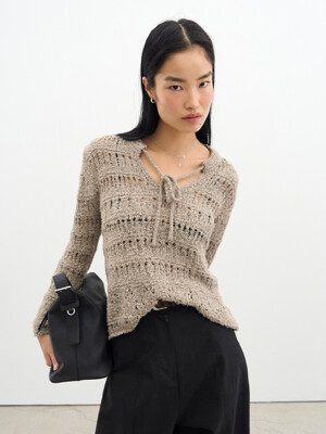 Isabella race knit pullover
