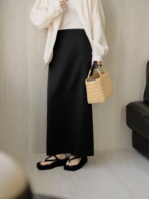 에이미 H라인 맥시 스커트_Amy skirt [black]