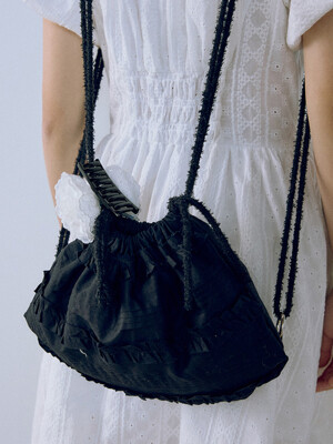 Tuck and Frill Loose Backpack_Black