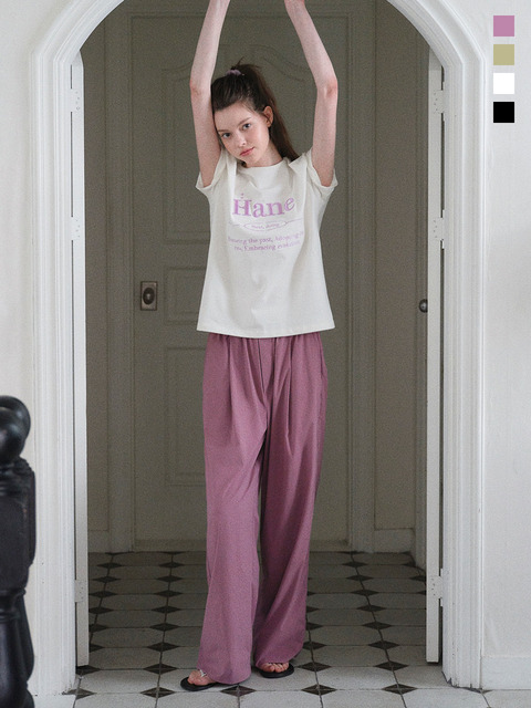 오버듀플레어]VELVET LOW WIDE PANTS_SILVER