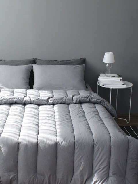 Tranquil gray washing comforter (SS/Q)