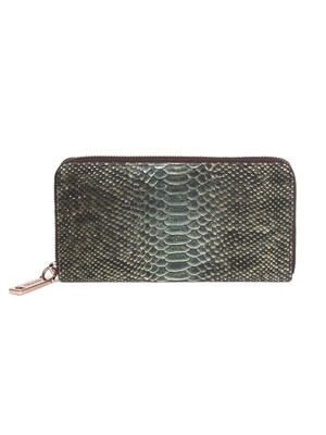 LG ziparound wallet flores jade