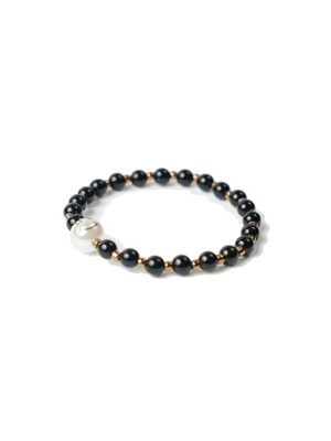 Mono pearl Bracelet 블랙 비즈 팔찌