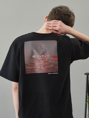 black replay campaign 1/2 tee (pink)