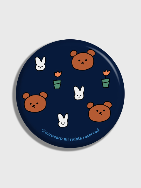 기타소품 - 어프어프 (EARP EARP) - Bear and rabbit-navy(거울)