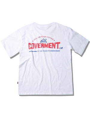 Coverment Logo Graphic Over-Fit TEE White
