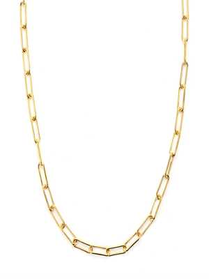 Kyra Square chain Silver Necklace_NECKLACE(silver)