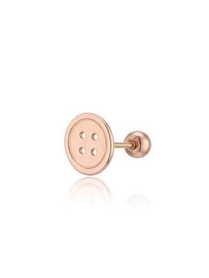 단추 피어싱 14K Gold 귀걸이 LPFL3002G