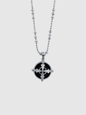 Cross vintage necklace - Black