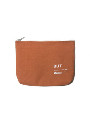 SIGNATURE LOGO POUCH-CARAMEL