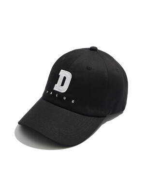 D APPLIQUE CAP BLACK