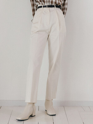 NUE TAPERED FIT PANTS IVORY