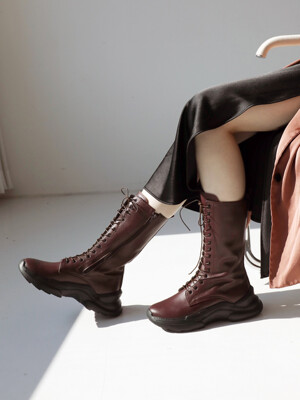 Jolie Laide Walker Boots (Burgundy)