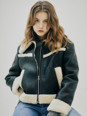[단독] LO COLLAR SHEARING JACKET(BLACK)