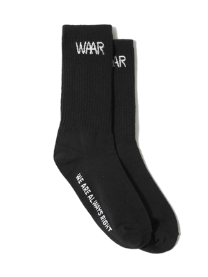 S001 UNISEX LOGO SOX_BLACK