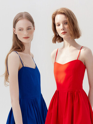 SAGYE Camisole dress (Blue/Red)