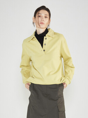 Polo Sweatshirt (Deep Yellow)