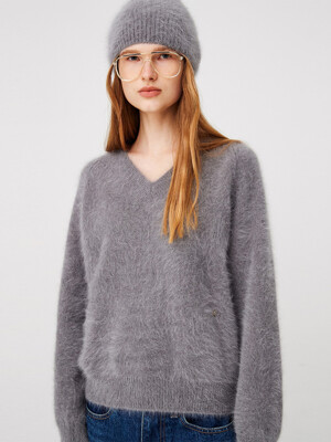 Premium Angora Sweater / Grey
