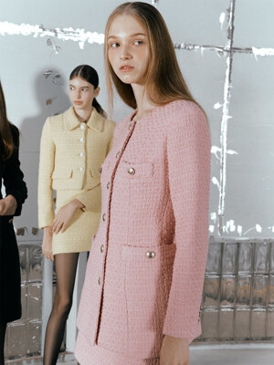 [단독기획] Beata Long Wool Tweed Jacket_3colors