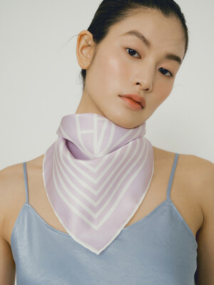 Logo Modern Silk Scarf 50 - Lilac Purple