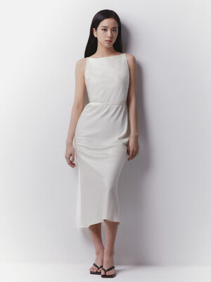 SILKY CHAMPAGNE DRESS CREAM_UDDR3B221CR