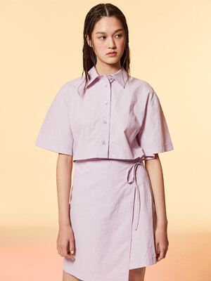 Signature Cutout Shirts Mini Dress  Light Pink (KE3371M04X)