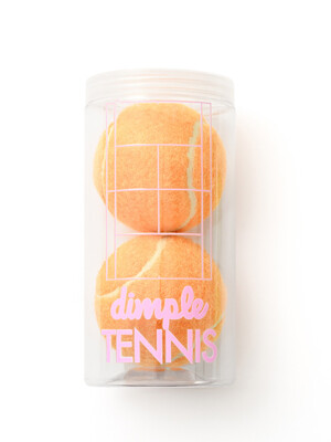 컬러 연습용 테니스볼 2구 오렌지