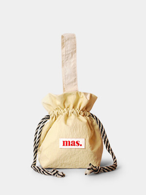 Solid string bag _ Light yellow