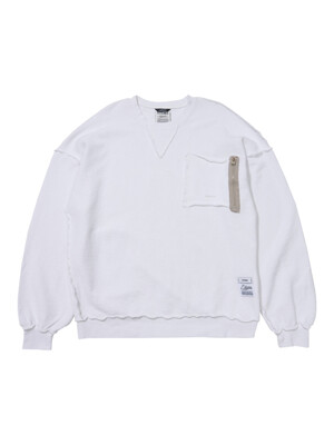 INSIDEOUT OVERSIZED BIO-WASHED  CREWNECK V2 WHITE