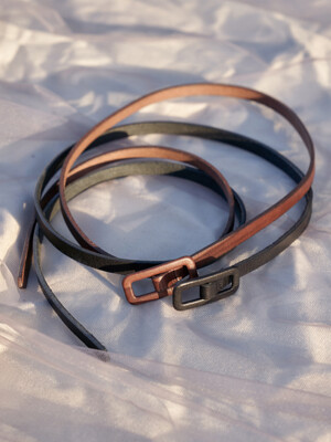 Season Slim Belt Leather Belt_2 Color