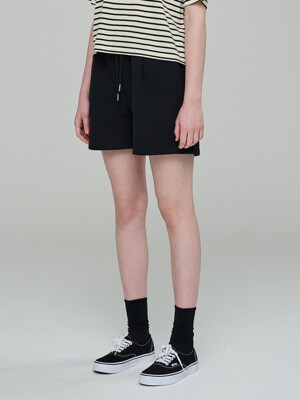 Essential Cotton Shorts (Black)