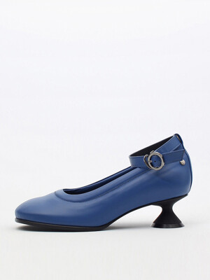 Uhjeo ourglass middle heel strap pumps_blue