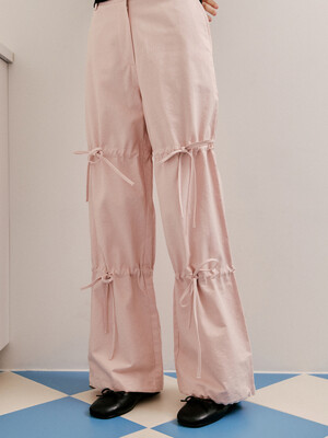 RHEA Ribbon Shirring Pants(레아)_LIGHT PINK