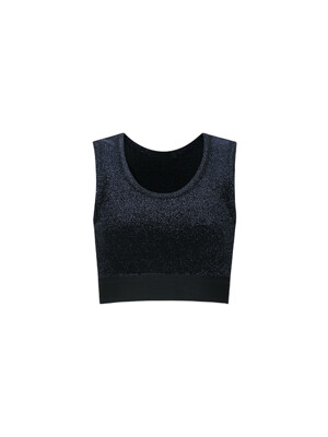 LOGO-WAISTBAND TOP (NAVY)