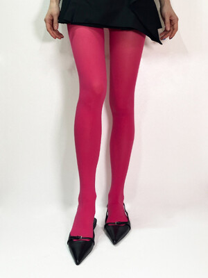 Basic Color Tights (Hot Pink)