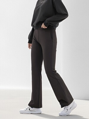 Crepe Bending Bootcut Pants _2 Color