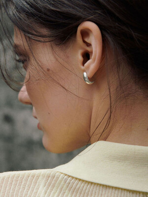 [925 silver] Deux.silver.184 / corvo earring (silver)