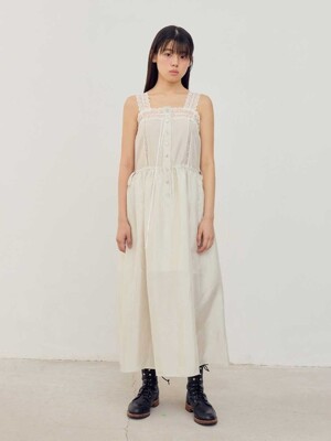 Lace Satin Dress_(2 Colors)
