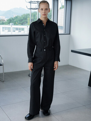 DIMA COTTON WIDE PANTS (BLACK)