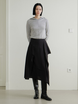 Ruffle Unbalance Skirt KW5SS5160_10