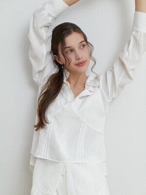 Loll bustier blouse_2piece (white)