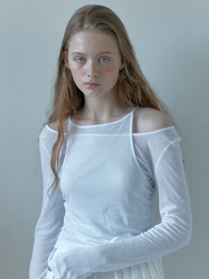 Layered Shirring Longsleeve T-shirt_3color