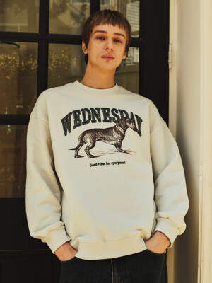 Ugly Dachshund Sweatshirt_Cream(W25-TP02)