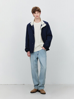 UNISEX LIGHT WIND BREAKER NAVY_M_UDJU5A108N2