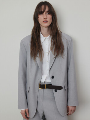 Modern Single Breast Middle Jacket